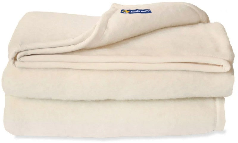 Wollen deken van GoodNight in een prachtige ivoorkleur