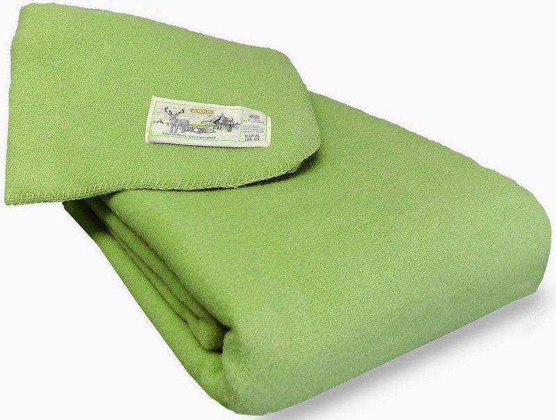 Lime kleurige Aabe deken Orion