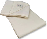 Ivoor kleurige Aabe deken Promesse gemaakt van scheerwol.