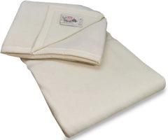 Ivoor kleurige Aabe deken Promesse gemaakt van scheerwol.