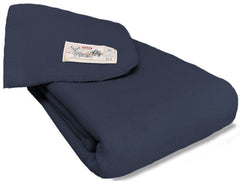 Donkerblauw kleurige Aabe deken Orion