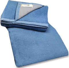 Aabe wollen deken Promesse  blauw 600 gr. 220x240 opruiming