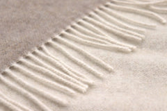 Cashmere-Plaid natuur-zand VOORRADIG