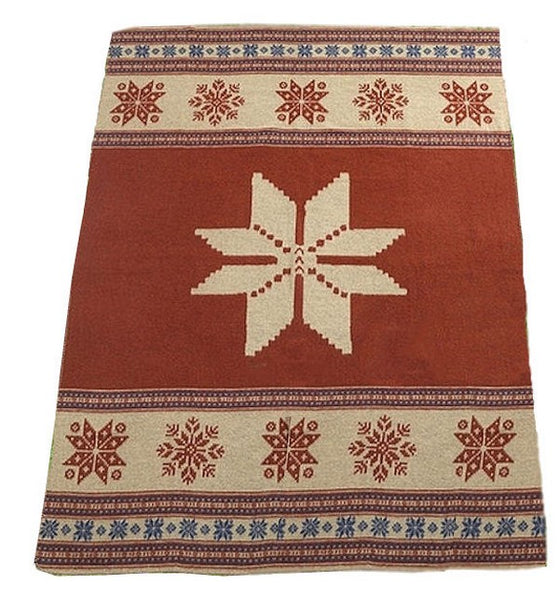 Aabe wollen plaid Fjordana